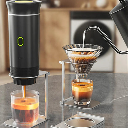 Portable Electric Capsule Coffee Maker Espresso Pot Cordless Heating Pump Press Coffee Maker Travel and Car 3 in 1 Coffee Pot